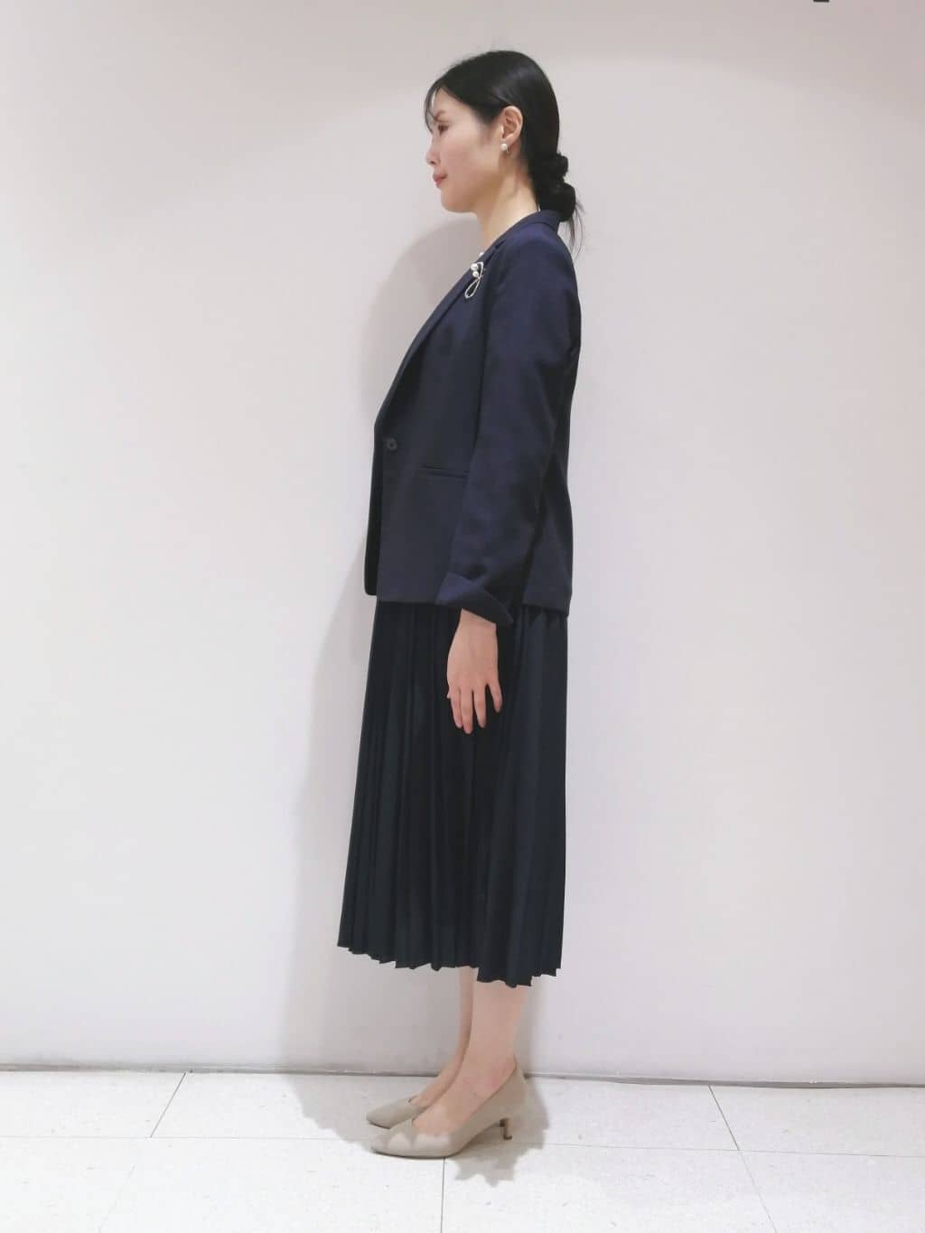 ayanoさんの「INDIVI｜◆【洗える】スタイルUPプリーツワンピース」を使ったコーディネート