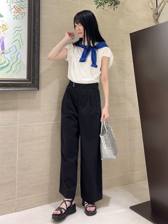 sechiさんの「UNTITLED｜【ステンレス】レイヤードチェーンネックレス」を使ったコーディネート