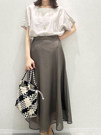 Miwaさんの「UNTITLED｜ライトダブルリングネックレス」を使ったコーディネート