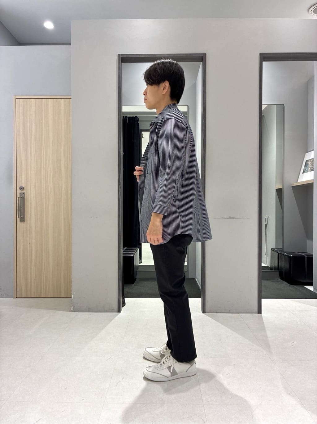 わいずみさんの「TAKEO KIKUCHI｜【抗菌防臭／5サイズ展開】ハイゲージポンチ Tシャツ」を使ったコーディネート
