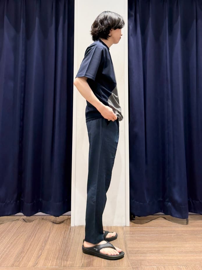Tightさんの「THE SHOP TK｜◆アムンゼン異素材切替半袖Tシャツ」を使ったコーディネート