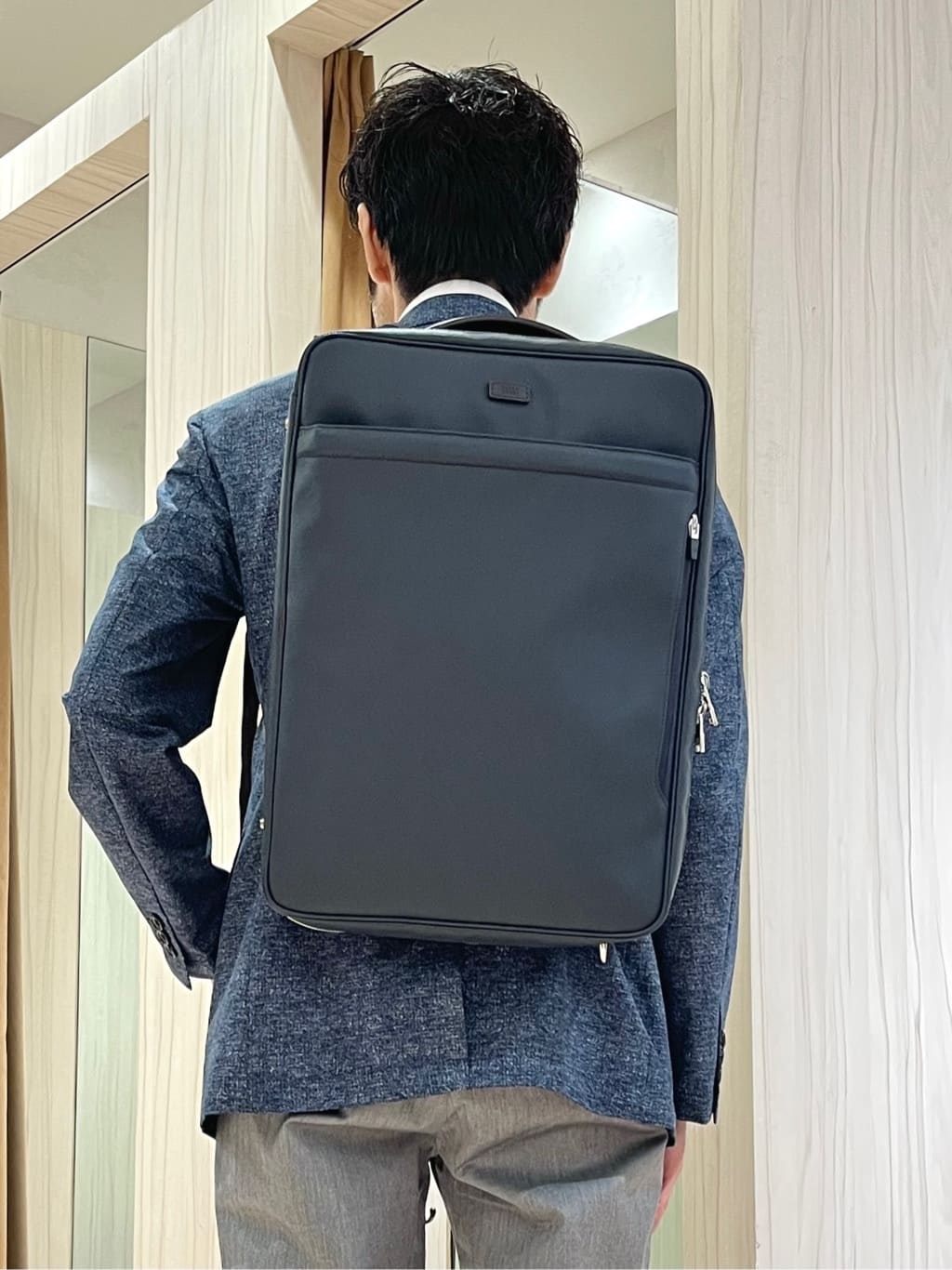 URAさんの「TAKEO KIKUCHI｜【3WAY/PC対応】コーデュラ(R)コーティング バッグ」を使ったコーディネート