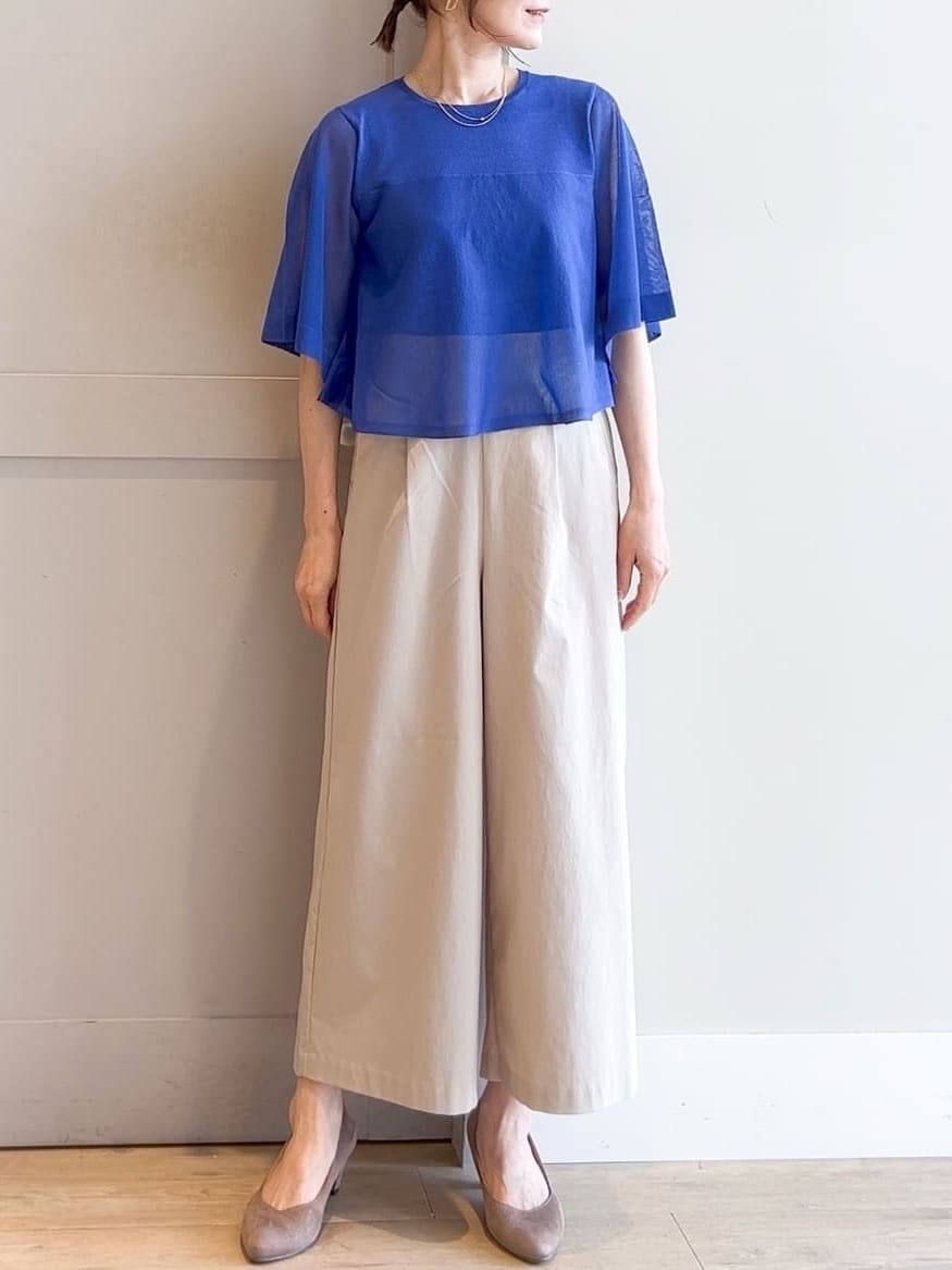 yamakoさんの「grove｜サマーハイパーストレッチワイドパンツ」を使ったコーディネート