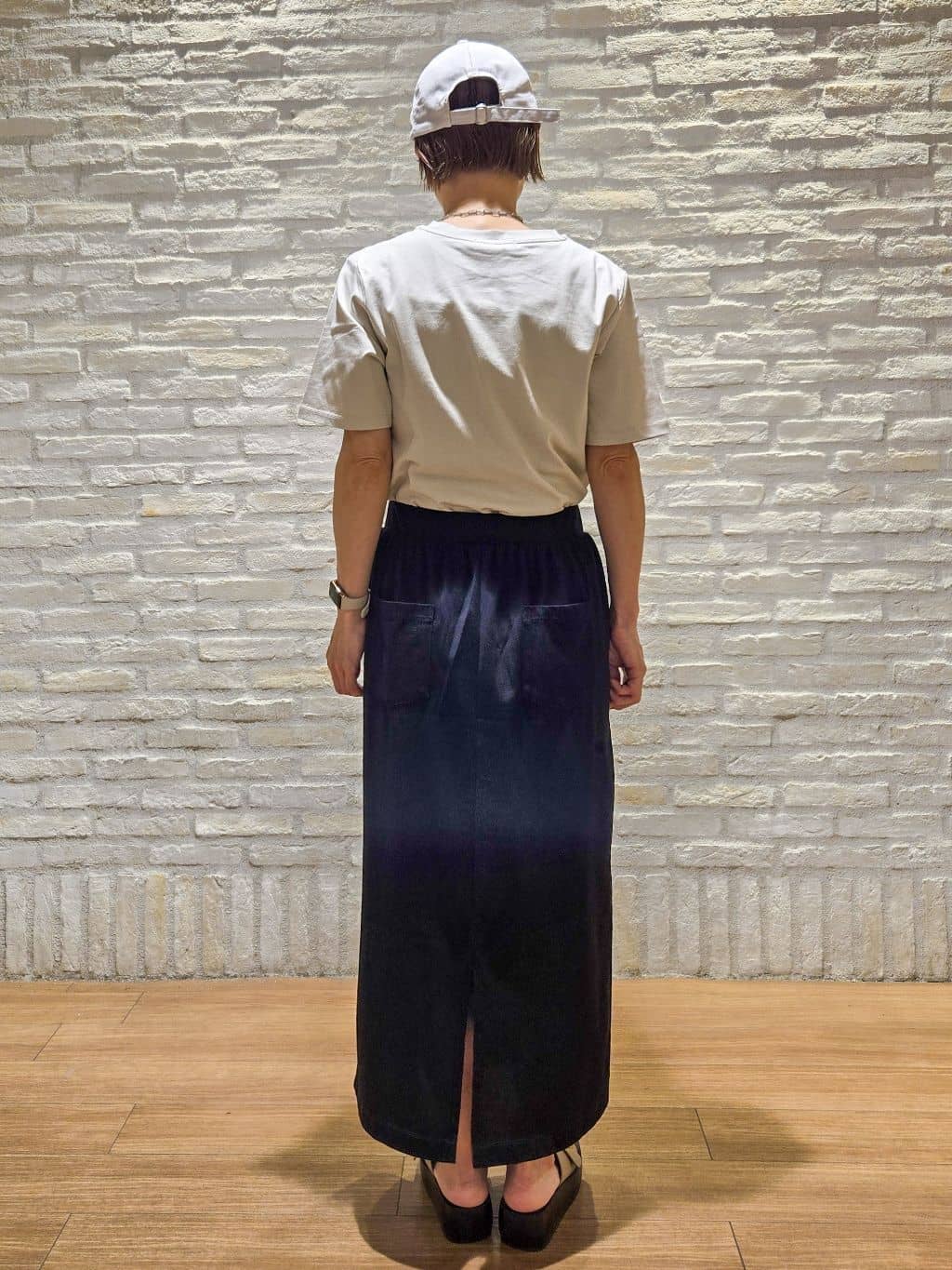 yoshimiさんの「OPAQUE.CLIP｜イージーナロースカート／セットアップ対応【UVケア／接触冷感／洗濯機洗い可】」を使ったコーディネート