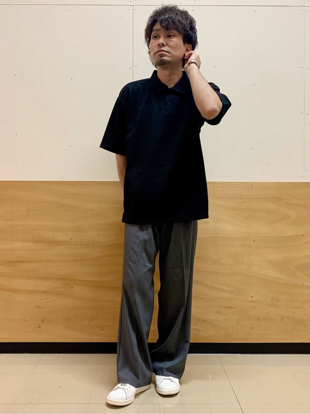 MATUさんの「THE SHOP TK｜ドライタッチカノコポロシャツ 洗濯機OK」を使ったコーディネート