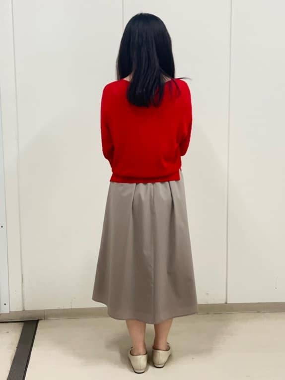 Rihoさんの「Reflect｜◆【WEB先行カラーあり】オフボディプルオーバーニット」を使ったコーディネート