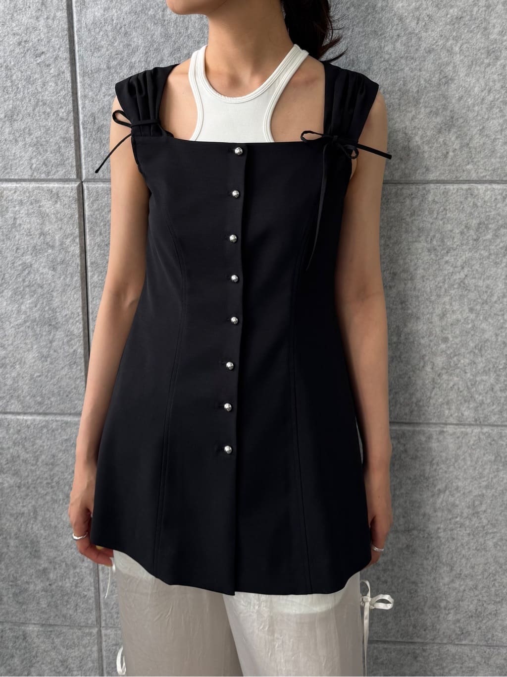 uchi__yamaさんの「CODE A｜【Cup-in】design cut tank」を使ったコーディネート
