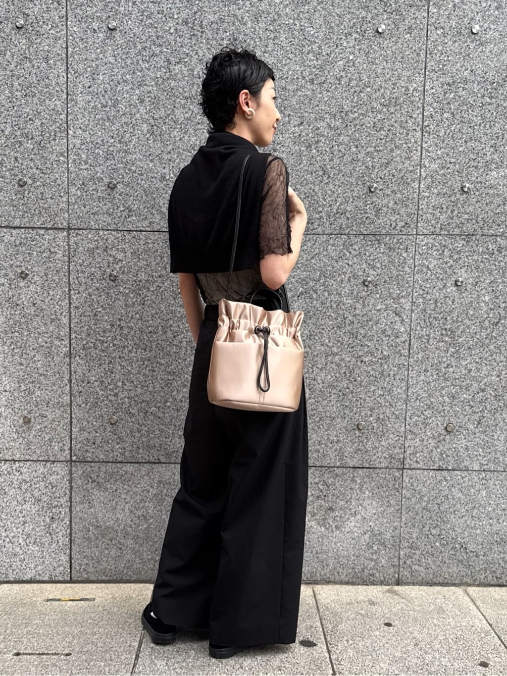 Kさんの「HIROKO HAYASHI｜LUINI SATINE（ルイーニ サティーネ）ショルダーバッグ」を使ったコーディネート