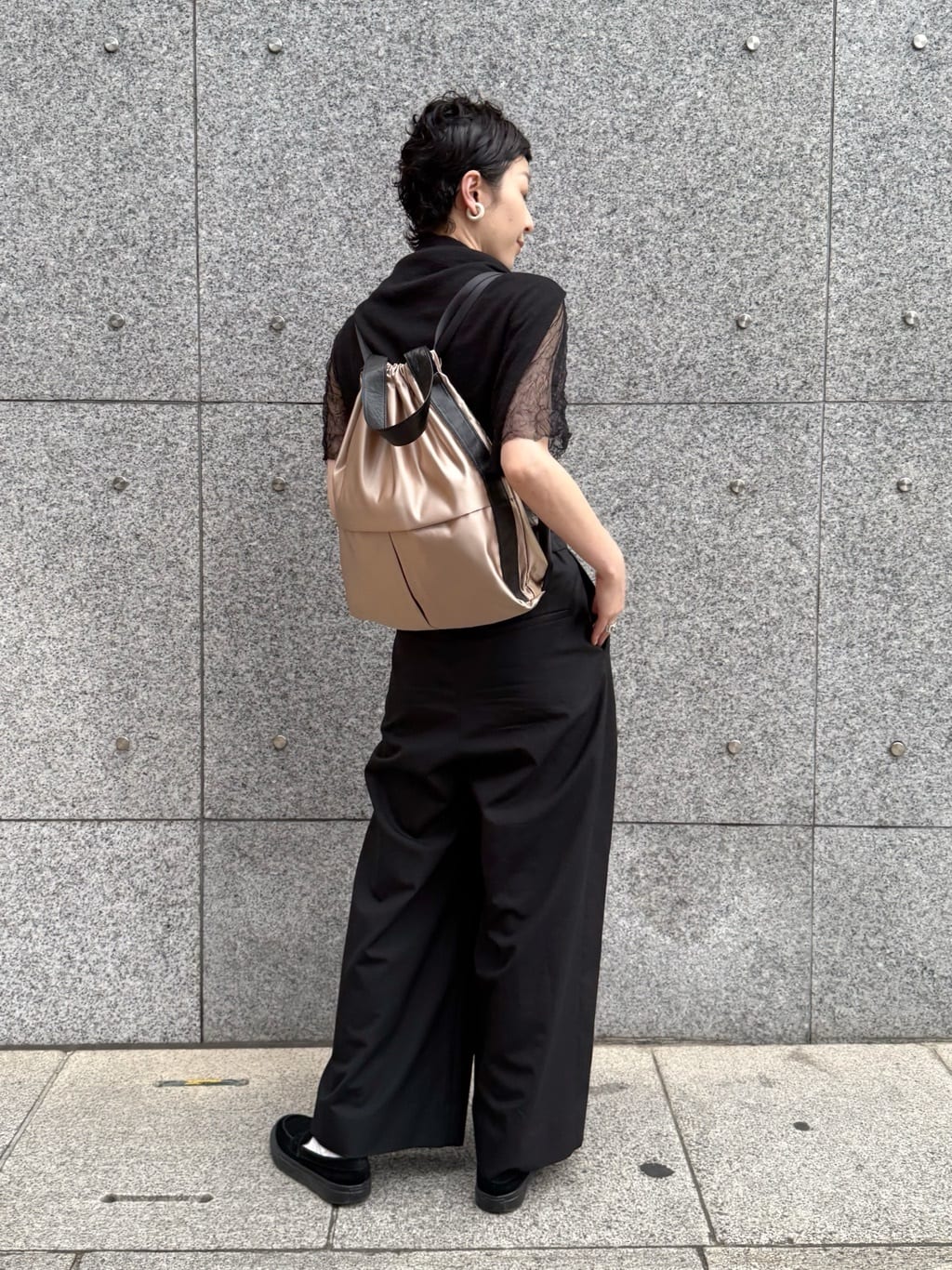 Kさんの「HIROKO HAYASHI｜LUINI SATINE（ルイーニ サティーネ）2wayナップサック」を使ったコーディネート