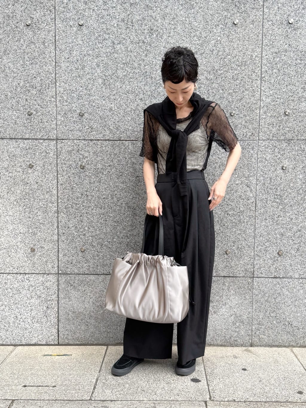 Kさんの「HIROKO HAYASHI｜LUINI SATINE（ルイーニ サティーネ）トートバッグ」を使ったコーディネート