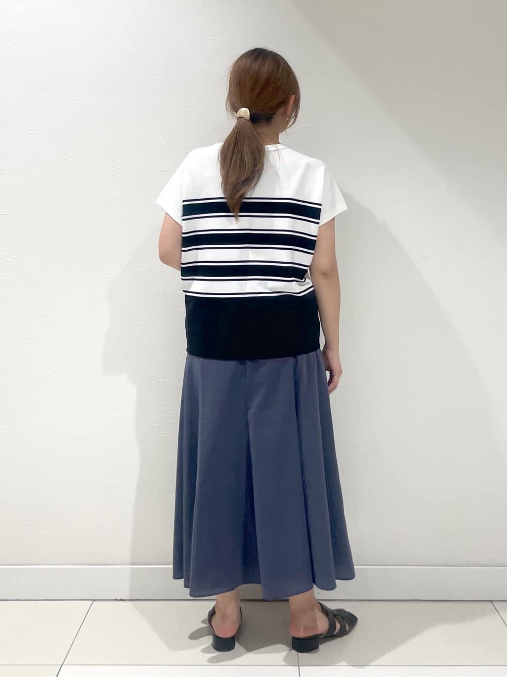 YUUKIさんの「INDIVI｜◆【通気性◎撥水／UVケア】フレンチスリーブ ブラウスライクジャケット」を使ったコーディネート