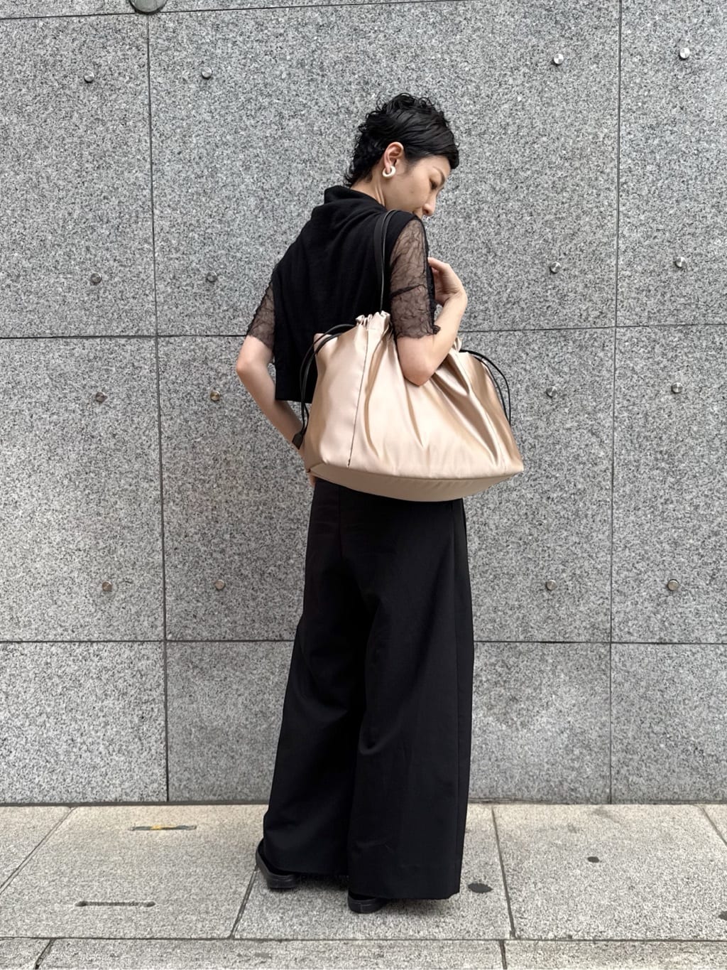 Kさんの「HIROKO HAYASHI｜LUINI SATINE（ルイーニ サティーネ）トートバッグ」を使ったコーディネート