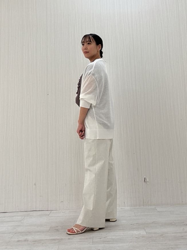 ayakaさんの「UNTITLED｜◆【体型カバー/日除け】ドルマンスリーブ ガーターカーディガン」を使ったコーディネート