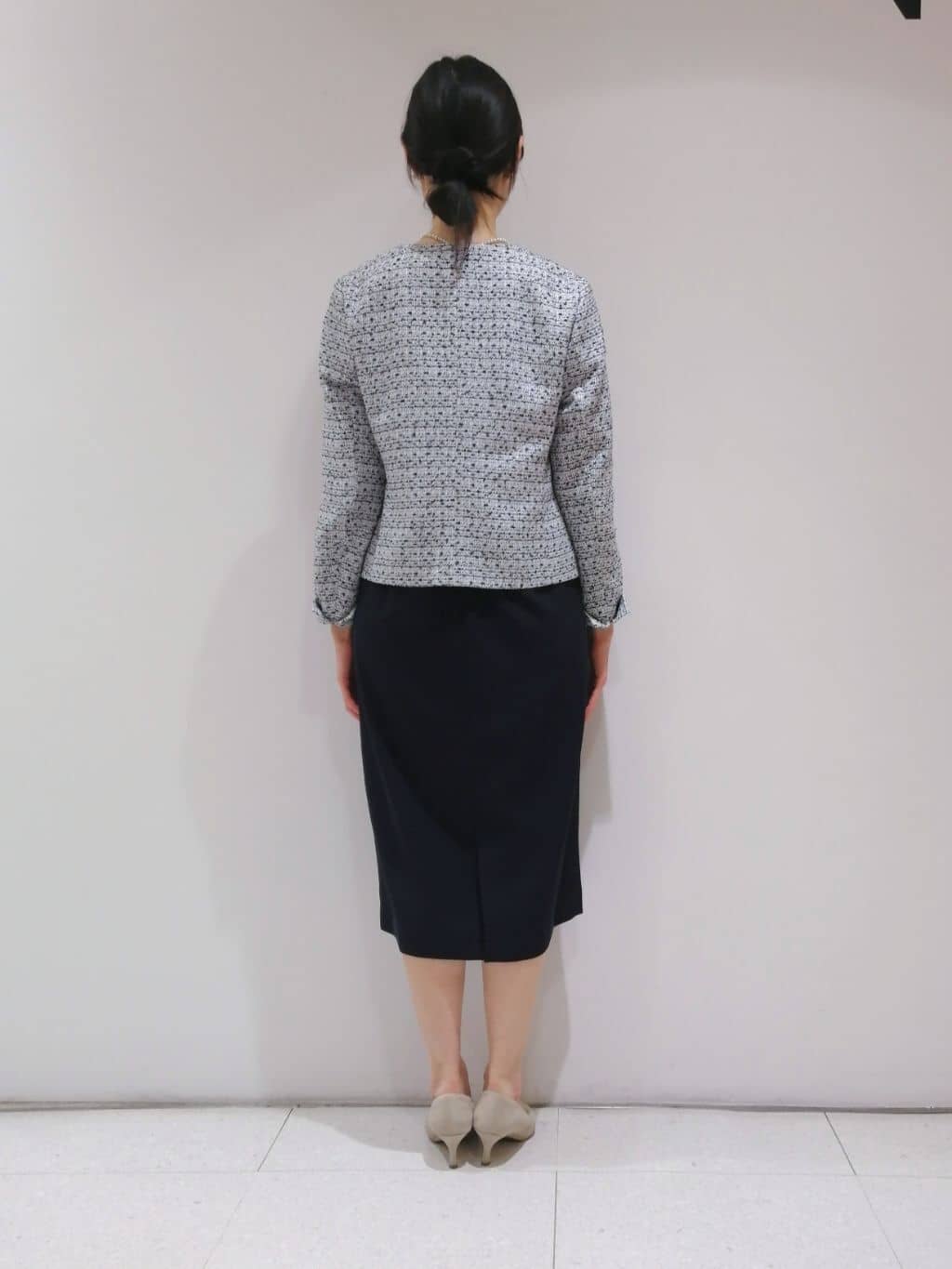 ayanoさんの「INDIVI｜◆【洗える／スーツ】ストレートラインワンピース」を使ったコーディネート