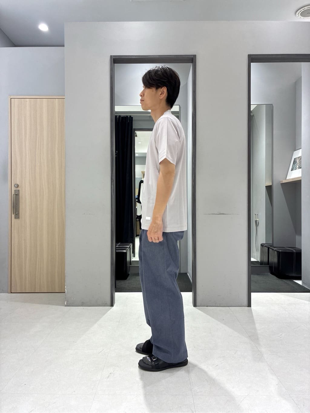 わいずみさんの「TAKEO KIKUCHI｜【抗菌防臭／9色5サイズ展開】ハニカムメランジ ポロシャツ」を使ったコーディネート