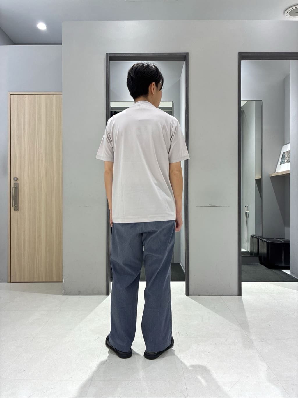 わいずみさんの「TAKEO KIKUCHI｜【抗菌防臭／9色5サイズ展開】ハニカムメランジ ポロシャツ」を使ったコーディネート