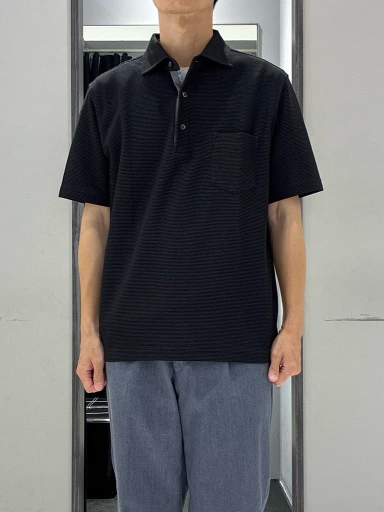 わいずみさんの「TAKEO KIKUCHI｜【抗菌防臭／9色5サイズ展開】ハニカムメランジ ポロシャツ」を使ったコーディネート
