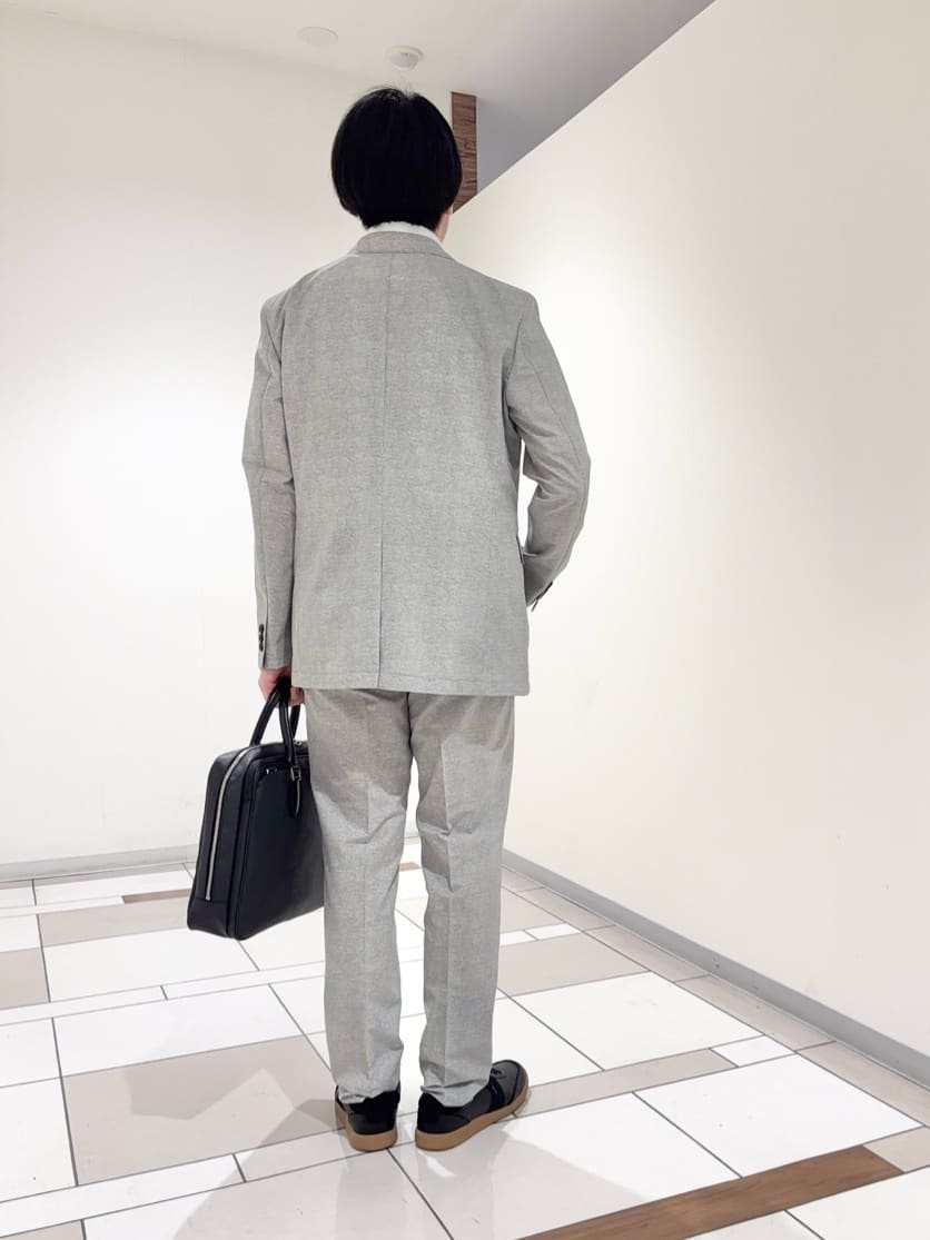 及川さんの「TAKEO KIKUCHI｜【抗菌防臭】COOL DOTS（R）ドビープリント ジャケット」を使ったコーディネート