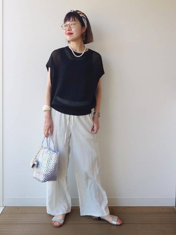 MUTSUKOさんの「UNTITLED｜コットンテレコタンクトップ」を使ったコーディネート