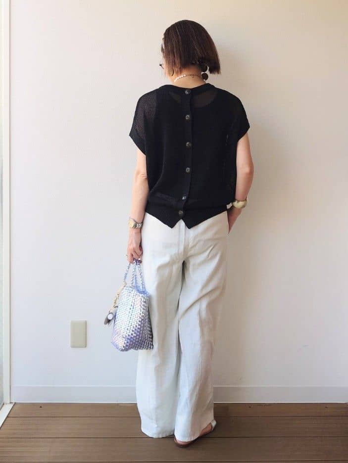 MUTSUKOさんの「UNTITLED｜コットンテレコタンクトップ」を使ったコーディネート