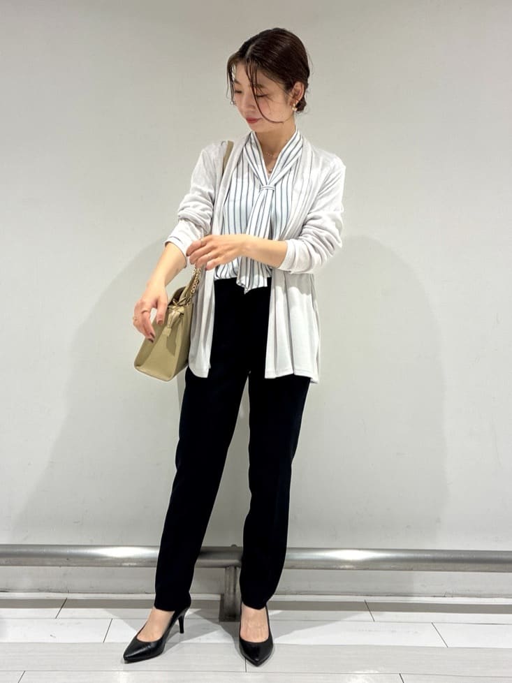Rinさんの「UNTITLED｜◆【接触冷感/UV機能/遮熱】ジャージカーディガン」を使ったコーディネート