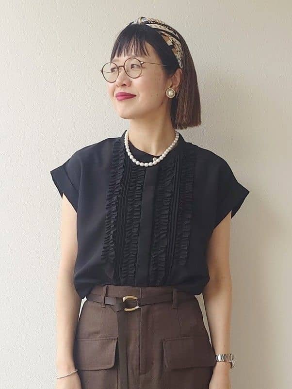 MUTSUKOさんの「UNTITLED｜【セレモニー】淡水パールショートネック」を使ったコーディネート