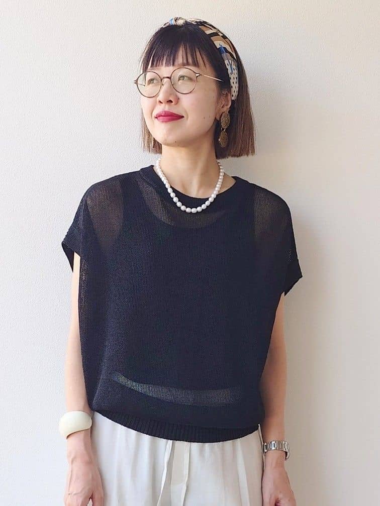 MUTSUKOさんの「UNTITLED｜コットンテレコタンクトップ」を使ったコーディネート