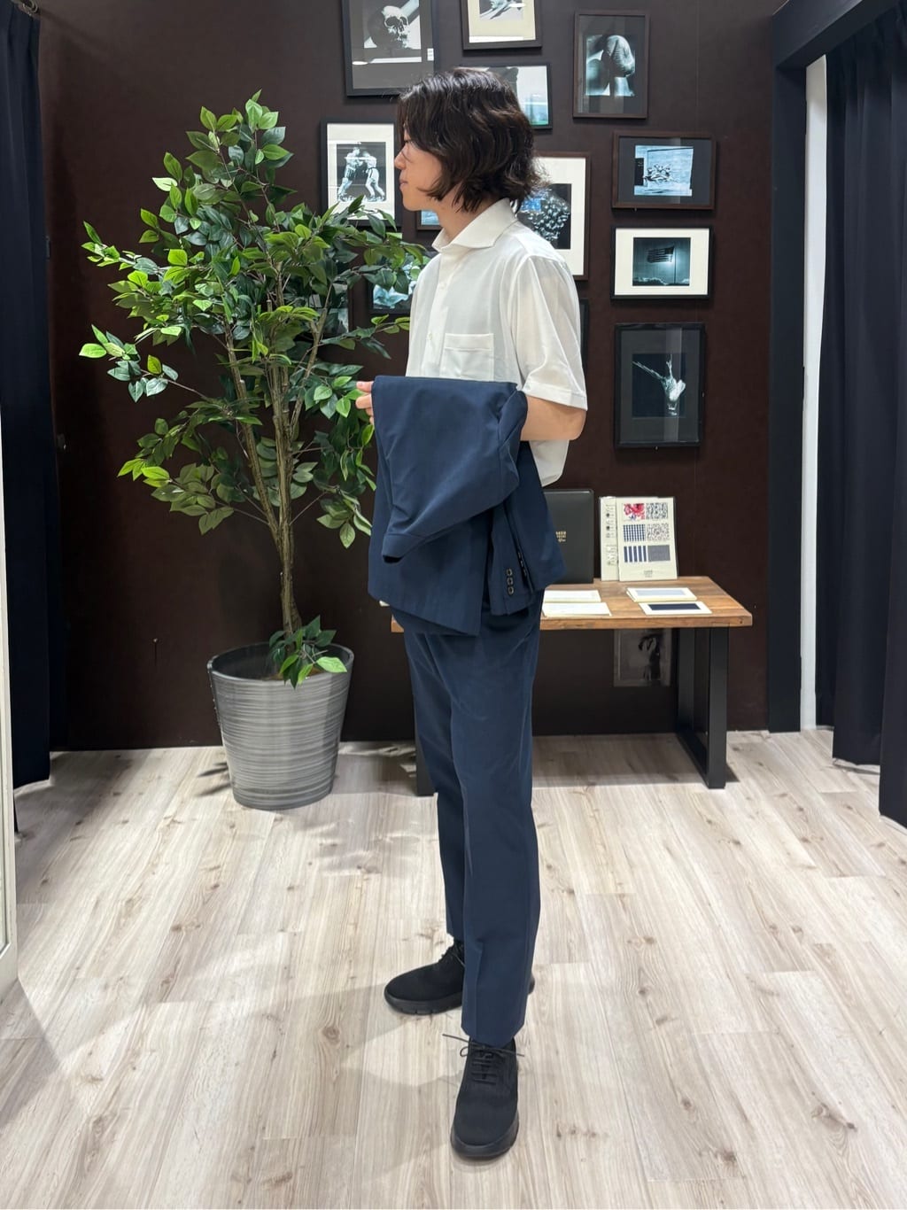 Kaiさんの「TAKEO KIKUCHI｜【抗菌防臭】COOL DOTS（R）ドビープリント ジャケット」を使ったコーディネート