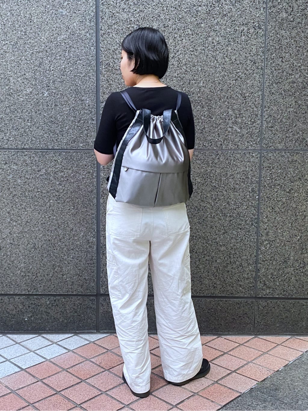 Uさんの「HIROKO HAYASHI｜LUINI SATINE（ルイーニ サティーネ）2wayナップサック」を使ったコーディネート