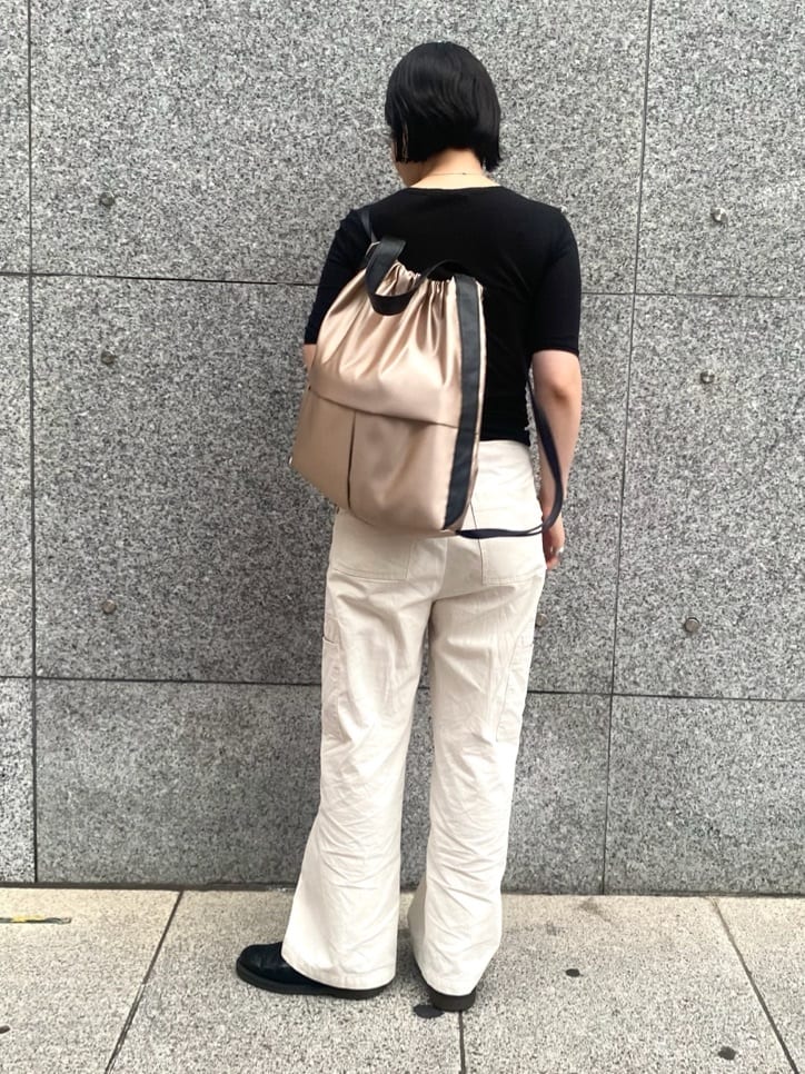 Uさんの「HIROKO HAYASHI｜LUINI SATINE（ルイーニ サティーネ）2wayナップサック」を使ったコーディネート