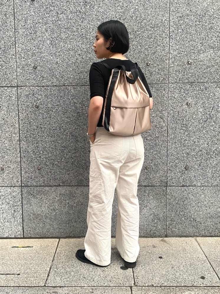 Uさんの「HIROKO HAYASHI｜LUINI SATINE（ルイーニ サティーネ）2wayナップサック」を使ったコーディネート