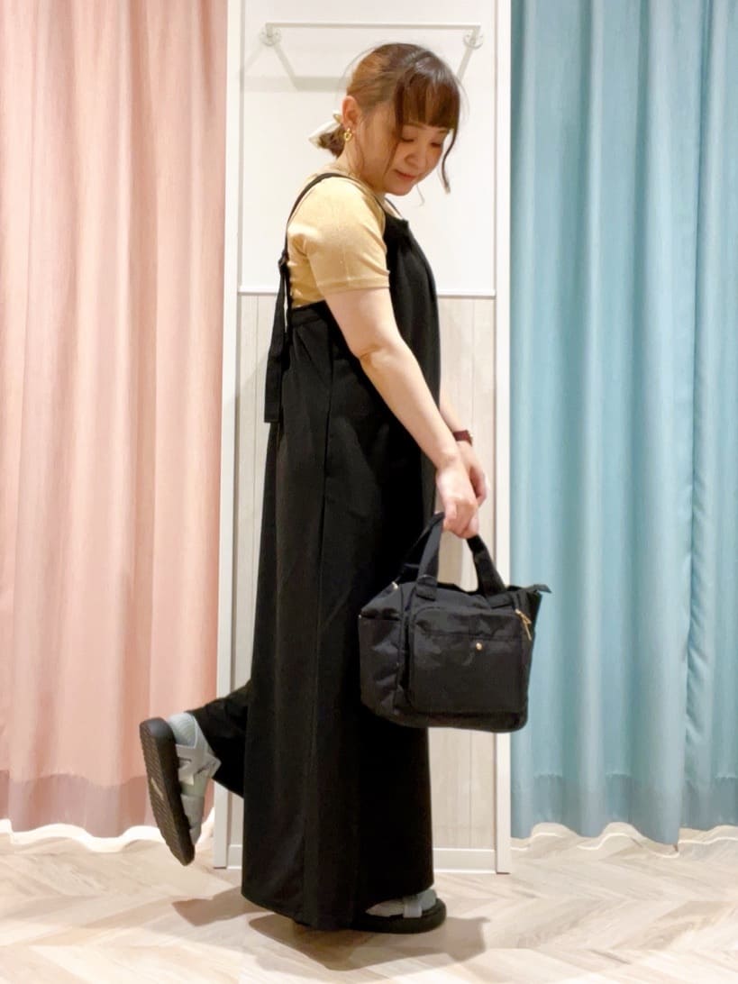 kitaさんの「SHOO･LA･RUE｜【S-LL】大人のラメ感 テレコ半袖トップス」を使ったコーディネート