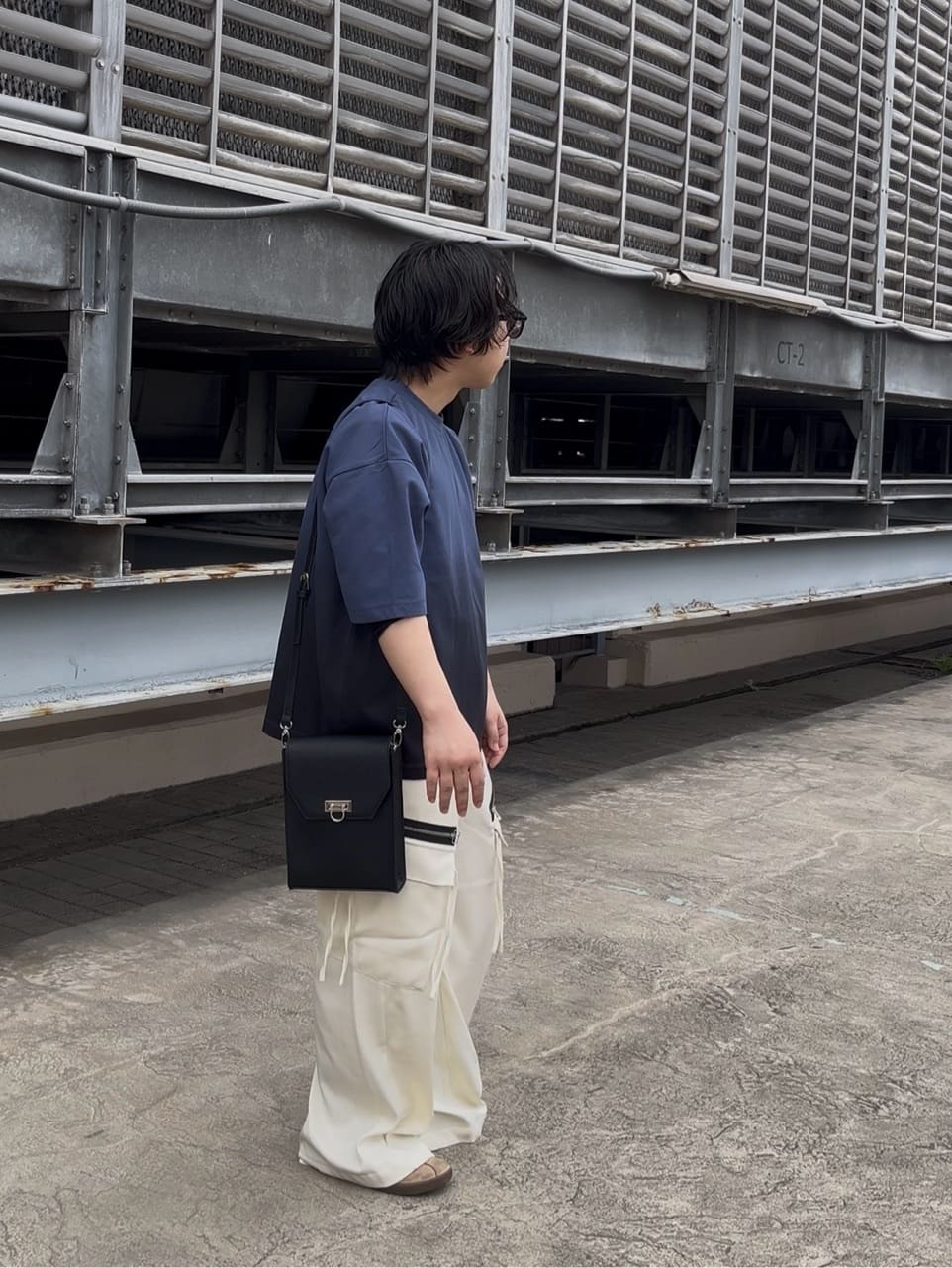 taigaさんの「tk.TAKEO KIKUCHI｜グラデーションダイ5分袖カットソー」を使ったコーディネート