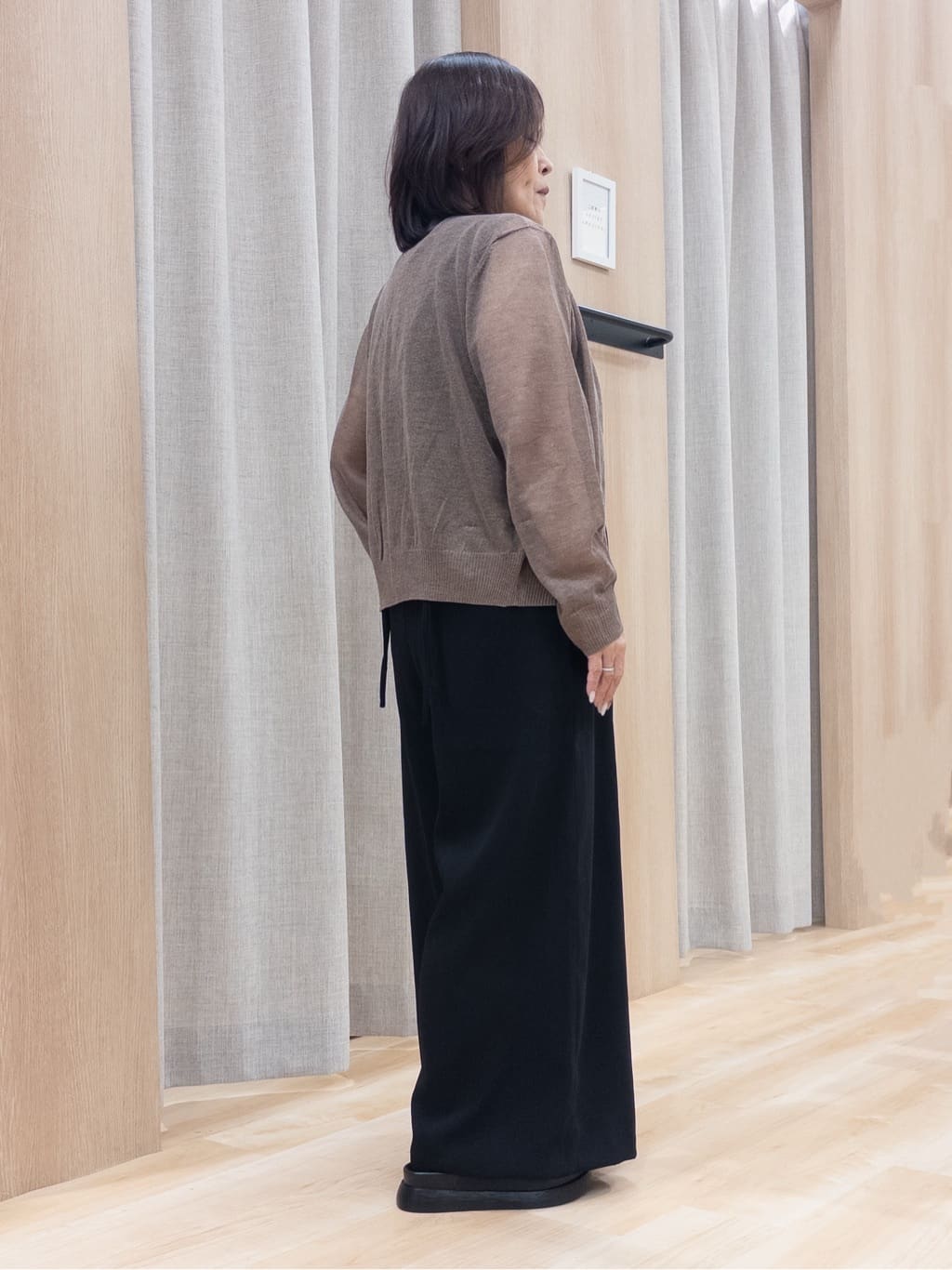 ゆみさんの「grove｜【雑誌掲載】洗えるシアーカーディガン」を使ったコーディネート