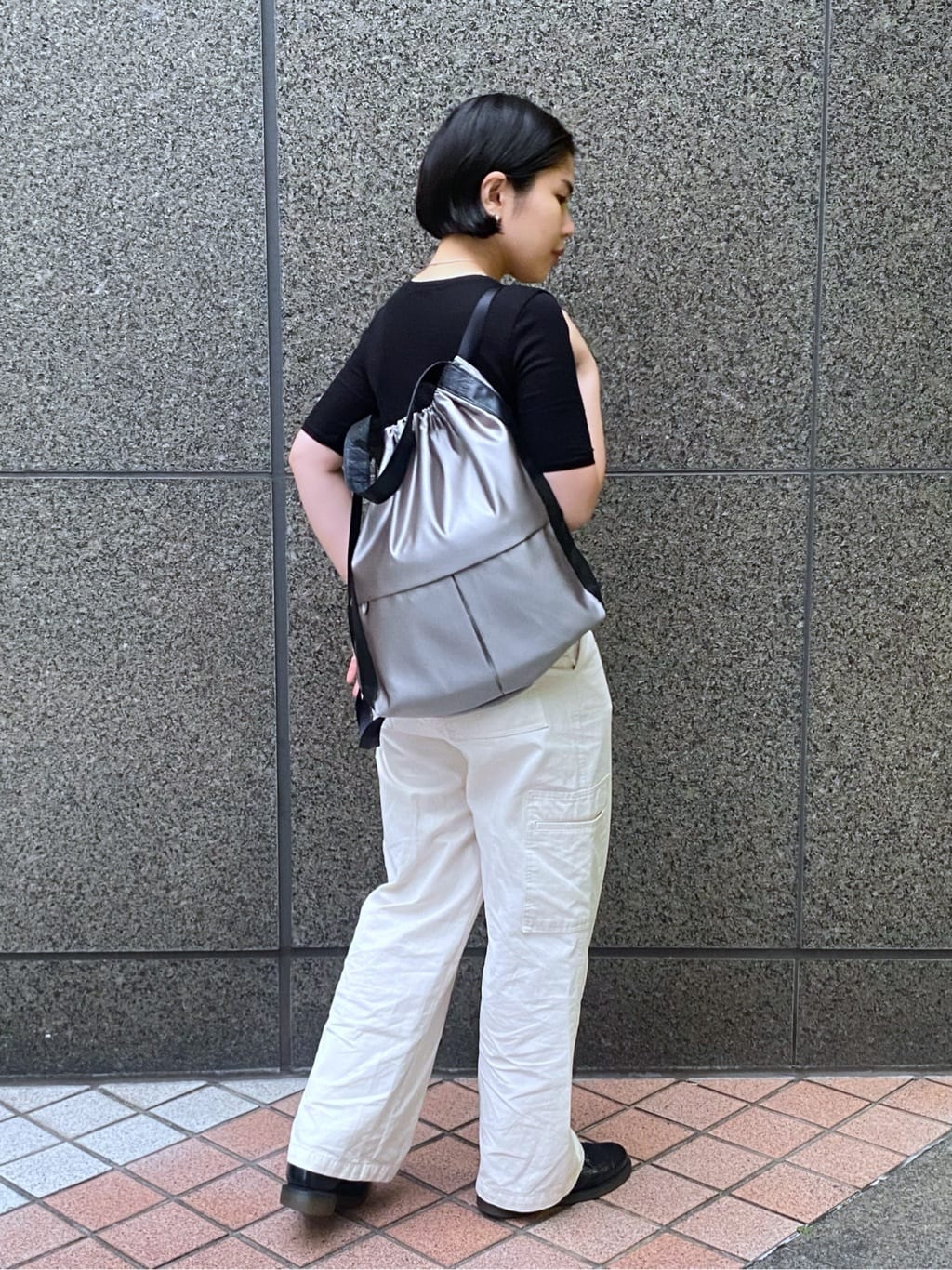 Uさんの「HIROKO HAYASHI｜LUINI SATINE（ルイーニ サティーネ）2wayナップサック」を使ったコーディネート