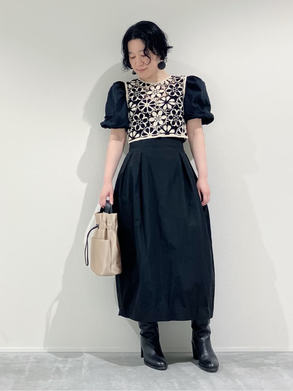 Cさんの「HIROKO HAYASHI｜LUINI SATINE（ルイーニ サティーネ）ショルダーバッグ」を使ったコーディネート