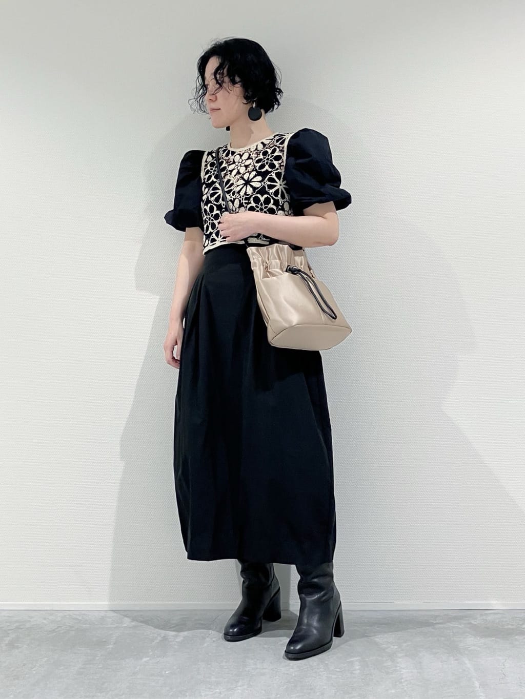 Cさんの「HIROKO HAYASHI｜LUINI SATINE（ルイーニ サティーネ）ショルダーバッグ」を使ったコーディネート
