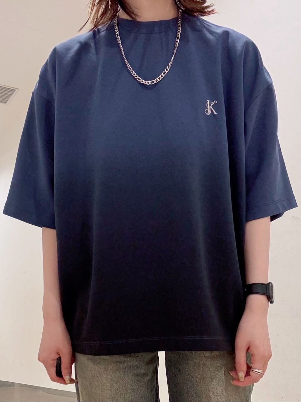 Renaさんの「tk.TAKEO KIKUCHI｜グラデーションダイ5分袖カットソー」を使ったコーディネート