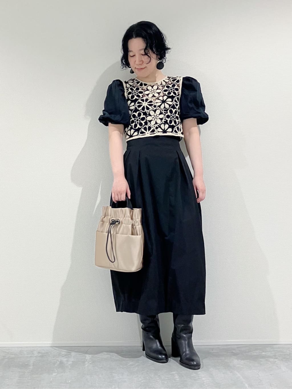 Cさんの「HIROKO HAYASHI｜LUINI SATINE（ルイーニ サティーネ）ショルダーバッグ」を使ったコーディネート