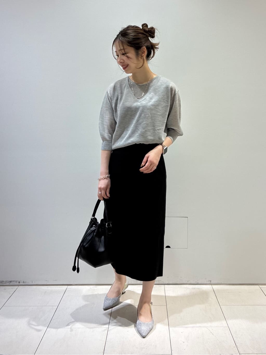 KAOさんの「INDIVI｜◆【合皮／マルチWAY／サブバッグ付】ミニショルダーバッグ」を使ったコーディネート