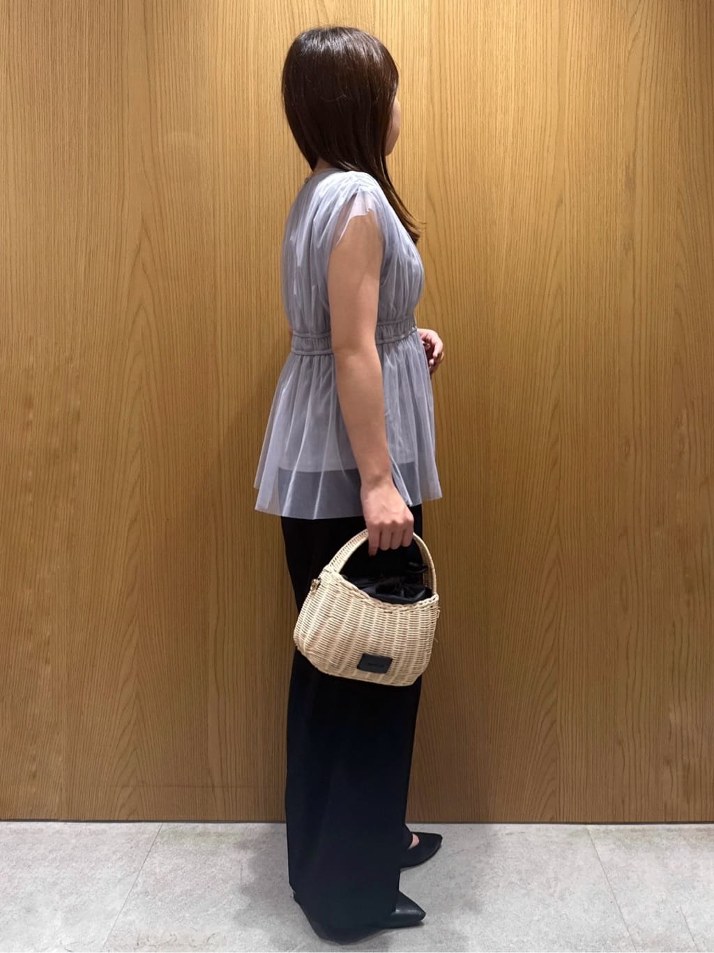 wakanaさんの「index｜◆ストレッチデザインワイドパンツ／セットアップ対応可【UV／接触冷感／洗濯機洗い可／抗ピル】」を使ったコーディネート