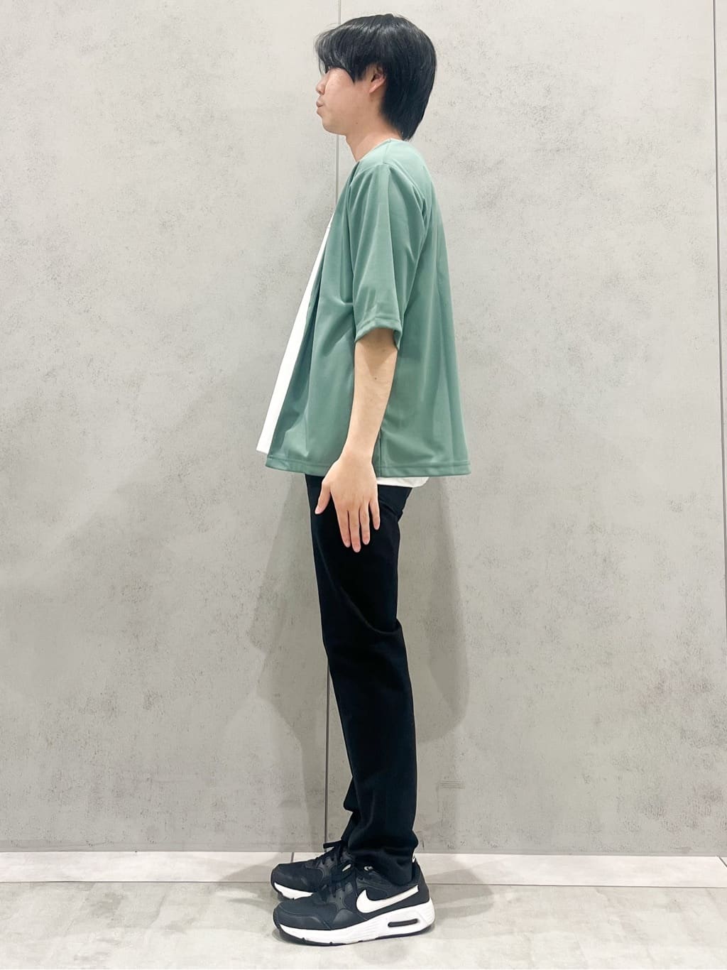 SHI-MAさんの「THE SHOP TK｜五分袖カーディガン+半袖Tシャツセットアイテム 洗濯機OK」を使ったコーディネート