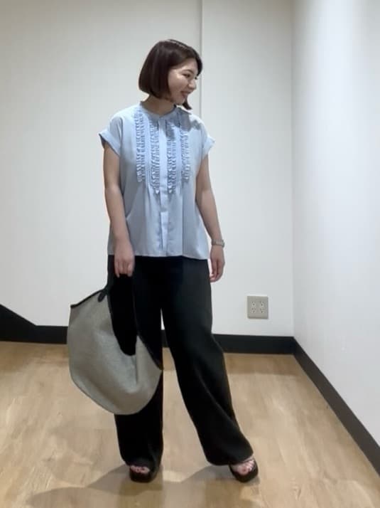 MIKIKOさんの「UNTITLED｜◆【接触冷感/UV機能/遮熱】ジャージカーディガン」を使ったコーディネート