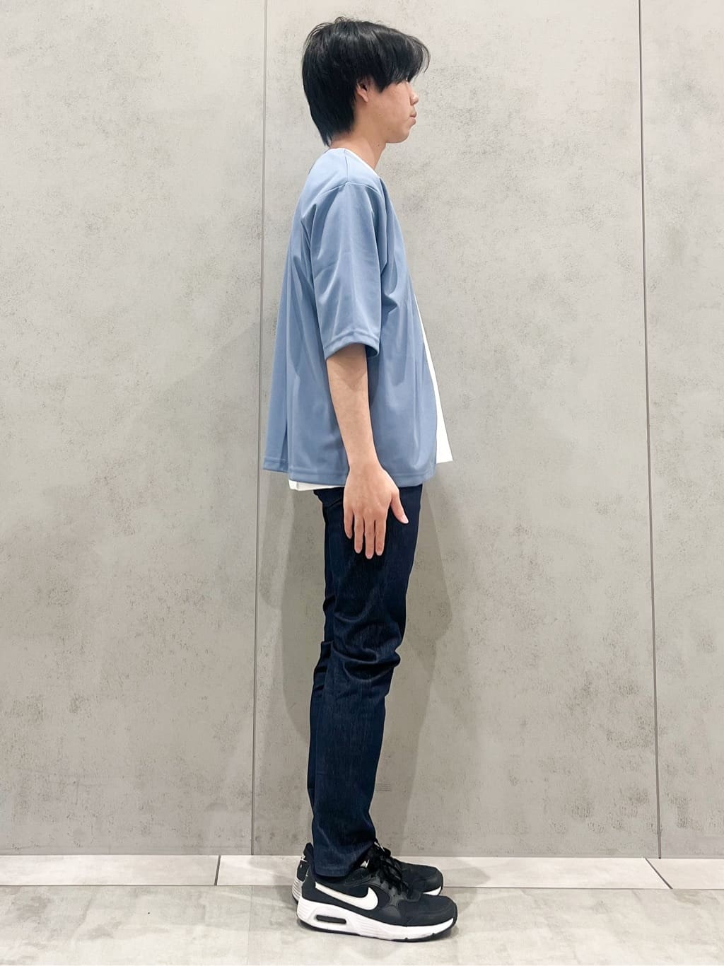 SHI-MAさんの「THE SHOP TK｜五分袖カーディガン+半袖Tシャツセットアイテム 洗濯機OK」を使ったコーディネート