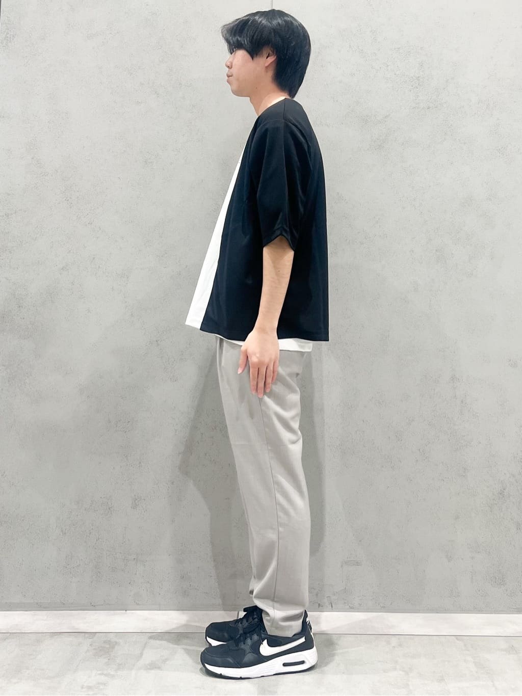 SHI-MAさんの「THE SHOP TK｜五分袖カーディガン+半袖Tシャツセットアイテム 洗濯機OK」を使ったコーディネート