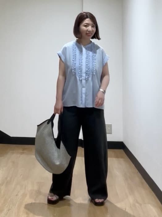 MIKIKOさんの「UNTITLED｜◆【接触冷感/UV機能/遮熱】ジャージカーディガン」を使ったコーディネート