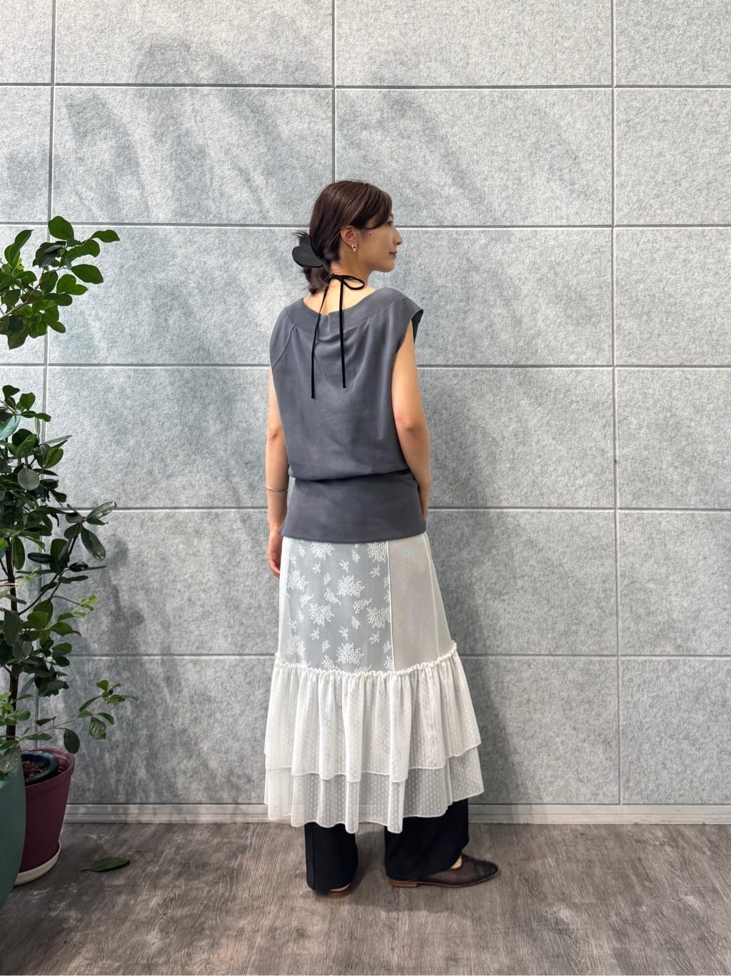 uchi__yamaさんの「CODE A｜off－shoulder sleeveless tops」を使ったコーディネート