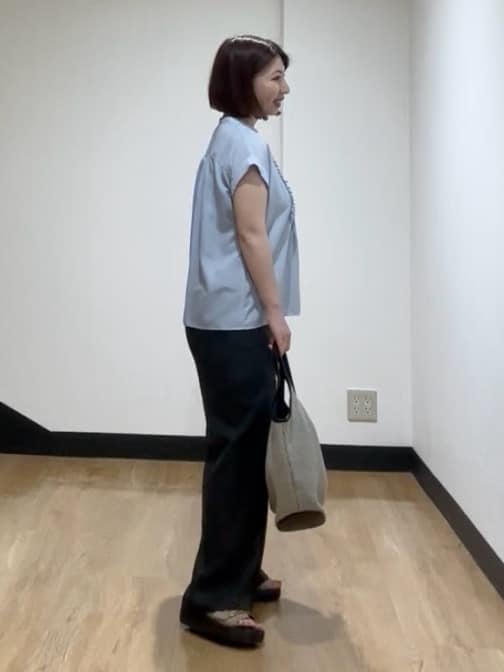MIKIKOさんの「UNTITLED｜◆【接触冷感/UV機能/遮熱】ジャージカーディガン」を使ったコーディネート