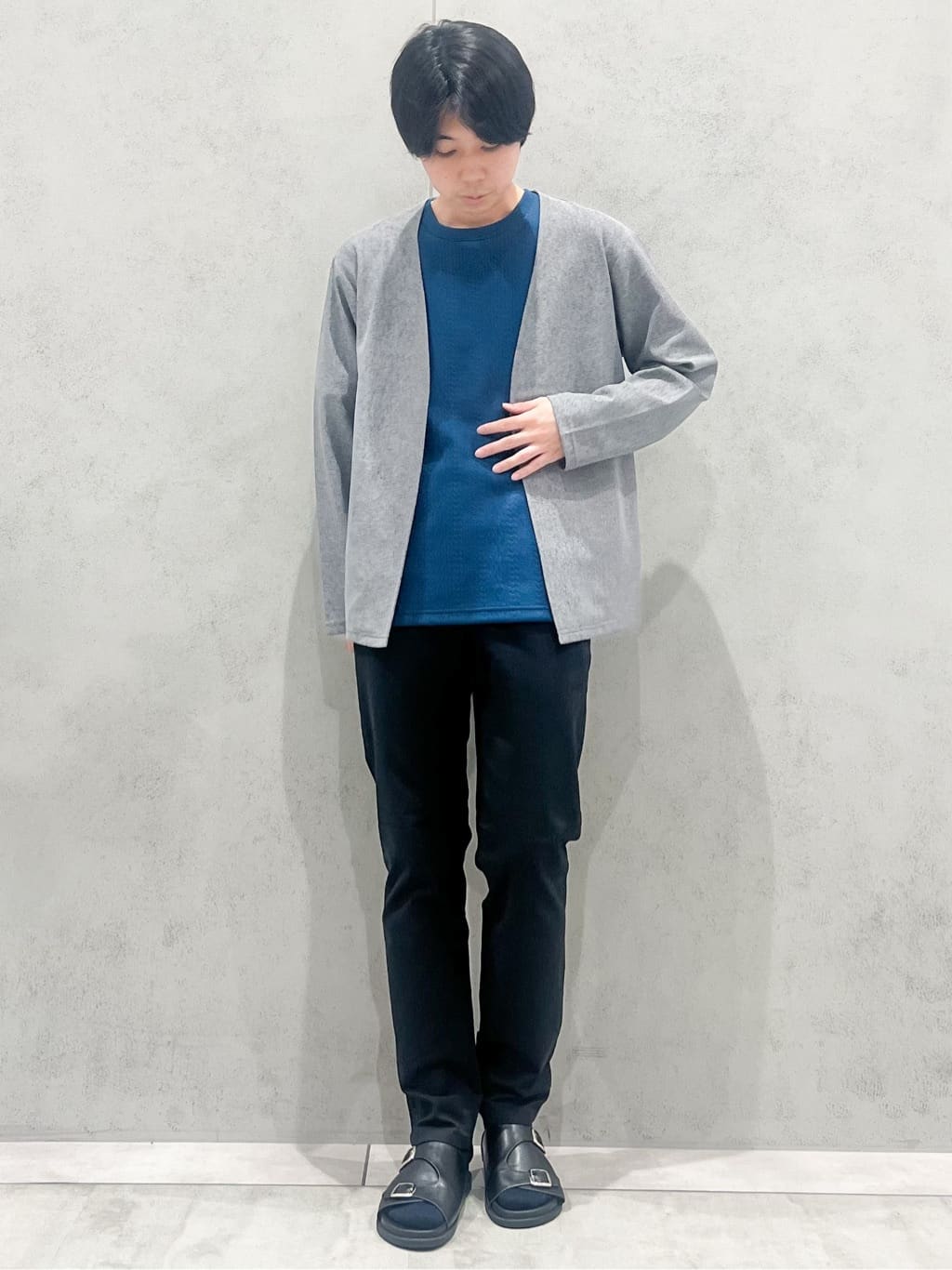 SHI-MAさんの「THE SHOP TK｜シャリルジャージ カーディガン 洗濯機OK/吸水速乾/イージーケア/セットアップ可」を使ったコーディネート