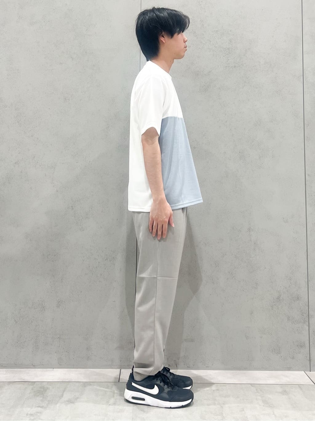 SHI-MAさんの「THE SHOP TK｜ツイルブロッキング 半袖Tシャツ 洗濯機OK」を使ったコーディネート